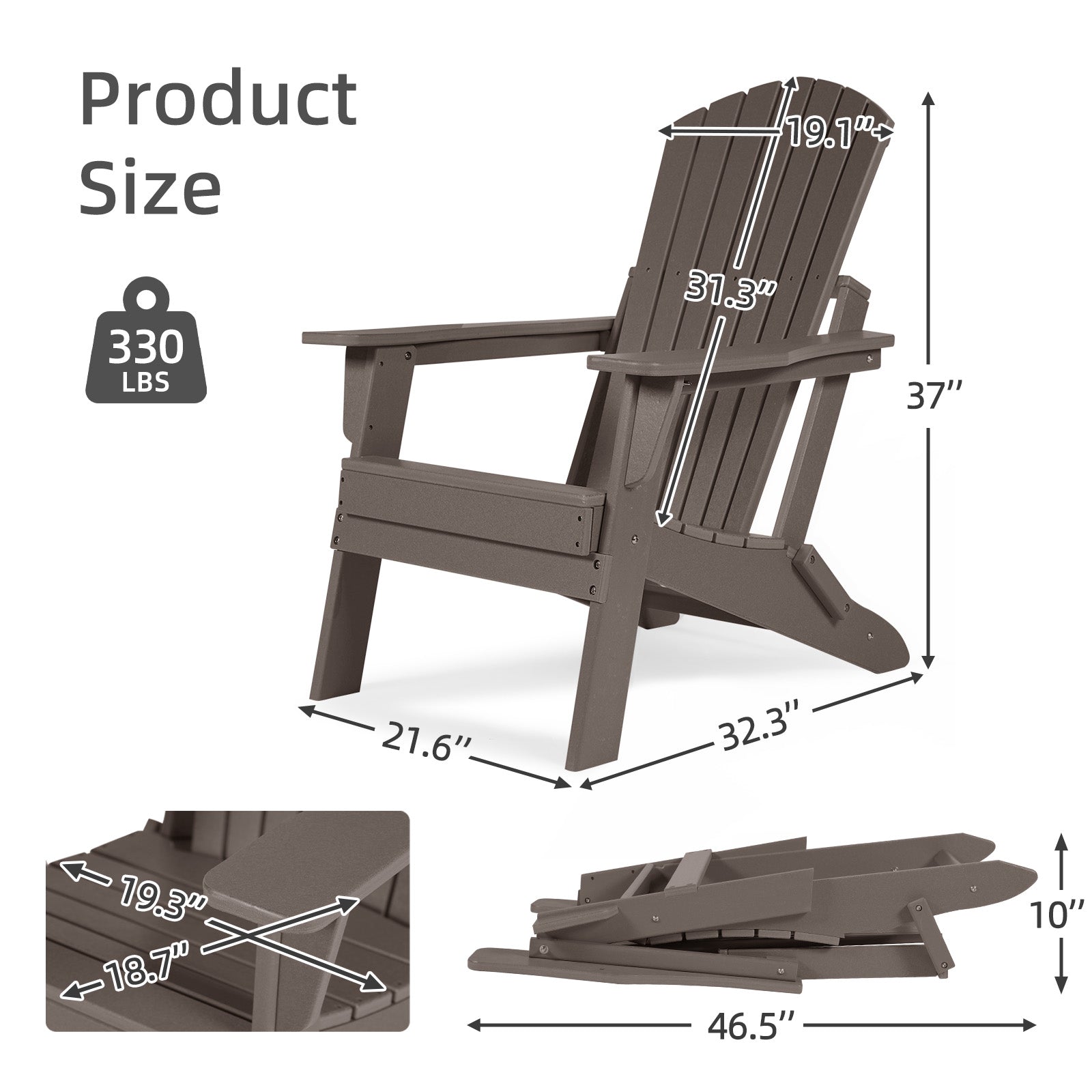 Aoodor_Folding_Adirondack_Chair_Drak_Brown-2