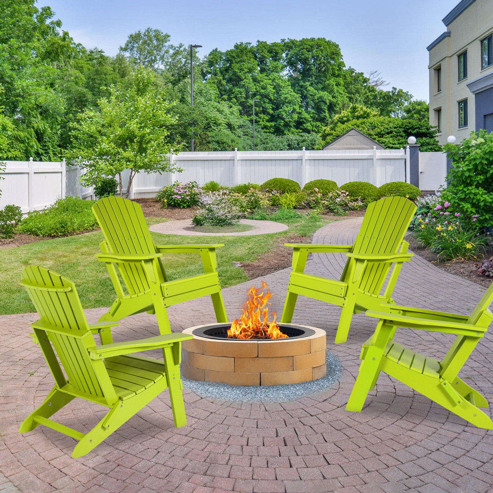 Aoodor_Folding_Adirondack_Chair_Lemon_Green-2